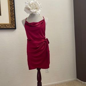 Maroon Wrap Dress Size M/L
